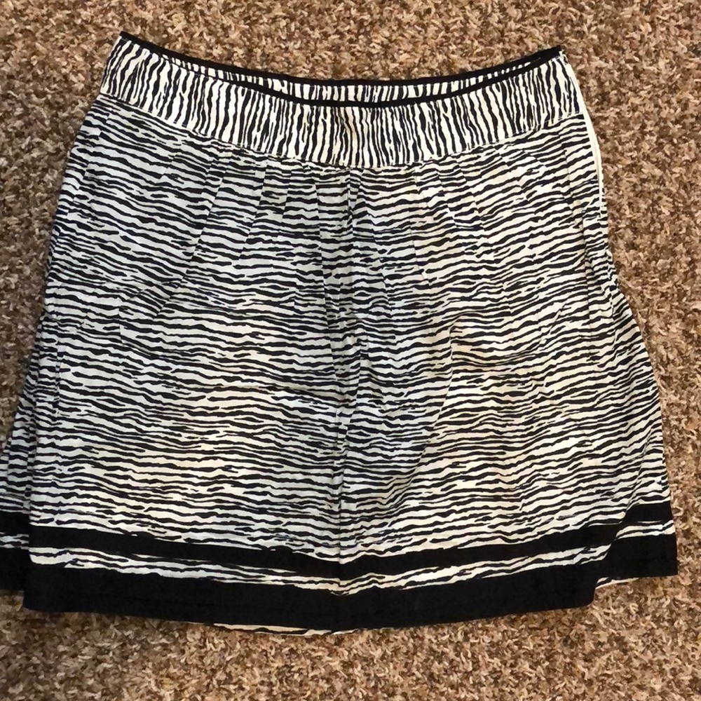 Ann Taylor LOFT zebra print striped skirt
